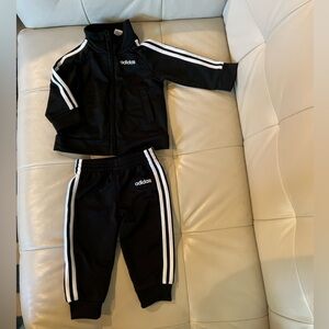 Adidas Infant Black Tracksuit